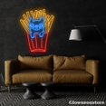 thumbnail image 3 of Glowneon French Fries And French Bulldog Neon Sign, French Bulldog LED Sign, Fast Food Shop Neon, 3 of 5