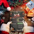 thumbnail image 5 of RUIG Christmas Countdown 25 Days Wreath Advent Calendar, Christmas Countdown Calendar Blackboard Christmas Wish List Double Sided Sign Reusable Wooden Board for Kids, 5 of 9