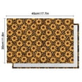 thumbnail image 6 of Black Leopard Sunflower Pattern Summer Placemats Table Placemats Set Of 4-Linen Kitchen Washable Placemats Table Mats 11.8"x17.7" Non-Slip Heat Resistant, 6 of 6