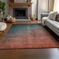 thumbnail image 6 of Addison Rugs Mayfield Washable Transitional Ombre Teal Rectangle Rug, 9' x 12', 6 of 6