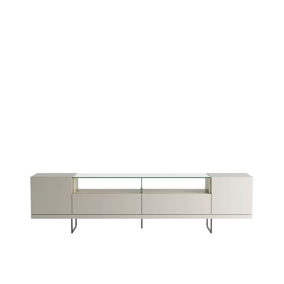 Celine 85.43 TV Stand in Off White and Nude Mosaic Wood