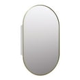 thumbnail image 7 of Glass Warehouse SC1-PL-22X38-SB Nia 22" X 38" Framed Single Door Medicine Cabinet - Brass, 7 of 7
