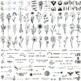thumbnail image 1 of Tatuajes temporales realistas JEEFONNA, 240+ piezas para mujeres y niños, 1 of 7