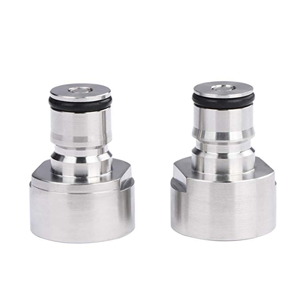 Ustyle 2pcs/set Keg Coupler Ball Lock Post Kit 5/8 Inch Thread Air