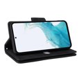 thumbnail image 4 of Allytech Samsung Galaxy A54 5G Wallet Case with Zipper Pocket, Luxury PU Leather Flip Cover with Card Slots & Wrist Strap, Shockproof Kickstand Magnetic Buckle Protective Case for Women Men, Black, 4 of 15