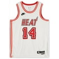 thumbnail image 2 of Tyler Herro Miami Heat Autographed White 2022-23 Classic Swingman Jersey - Fanatics Authentic Certified, 2 of 4