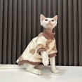 thumbnail image 3 of Ropa para gatos Sphynx Abrigo de oso de dibujos animados para Devon en invierno Sudadera suave y cálida de manga larga para gatitos, 3 of 5