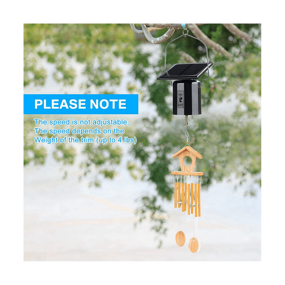 4Pcs Solar Powered Wind Spinner Motor Solar Energy Hanging Rotating Motor Revolving Wind Chime Spinner Motor for Display