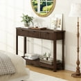 thumbnail image 5 of 47" Farmhouse Console Table with 2 Drawers, Wood Sofa Table, Entryway Table with Storage Shelf for Living room, Hallway and Bedroom, 5 of 7
