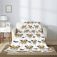 thumbnail image 2 of Throw Blanket for Couch Sofa and Bed, cute Halloween corgi dog bat Super Soft Plush Throw Blanket, Fuzzy Cuteness Comfy Warm Washable Flannel Blanket & Throws for All Season, 2 of 5