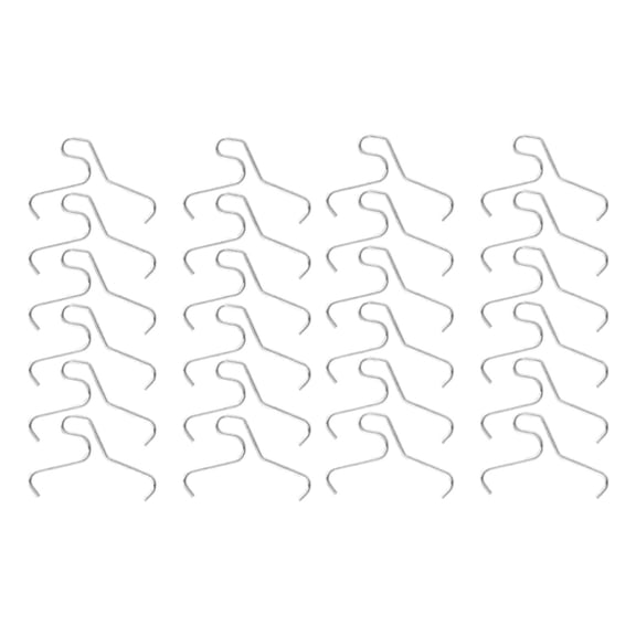 BQBQERT 24 Pcs Heavy Duty Brick Hooks Resistant Stainless Steel Outdoor Wall Mounting Clip for Decoration