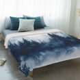 thumbnail image 4 of Ink Blue Forest Blanket Soft Cozy Warm Throw Blanket for Couch, Plush Fuzzy Flannel Fleece Blankets for Sofa, Ombre Tree Abstract Art Bed Blankets Lightweight Gifts for Women, 30"x40", 4 of 9