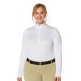 thumbnail image 4 of KERRITS Women's Ice Fil Lite Solid Long Sleeve Riding Shirt, Color: White, Size: S, 4 of 5