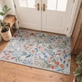 thumbnail image 5 of GENIMO 2'x3' Area Rug, Washable Non Slip Soft Floral Indoor Door Mat for Entryway Kitchen Laundry Room, Dusty Blue, 5 of 10