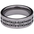 thumbnail image 4 of Oakleaf Knotwork Tungsten Carbide Ring, 4 of 9