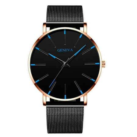 amousa Watch Men s Fashion Ultra Thin Watches Business Stainless Steel Mesh Quartz Watch