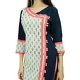 thumbnail image 4 of Phagun Cotton Floral Kurta Ethnic Designer Tunic Dress Button Down Kurti, 4 of 6