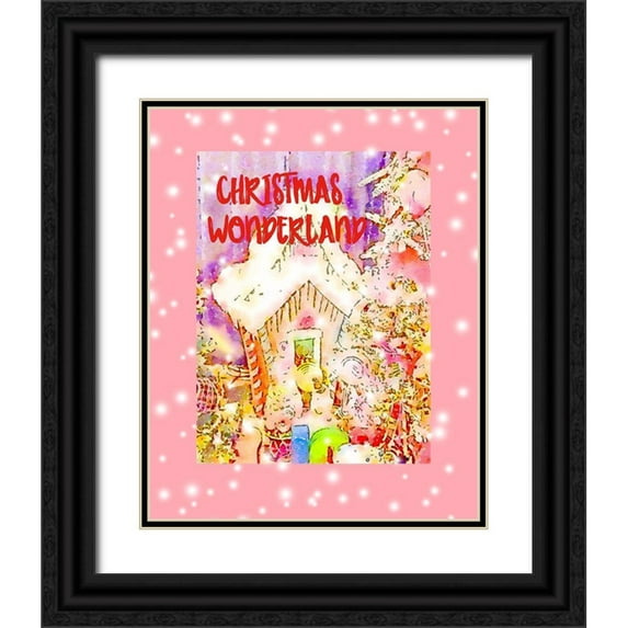 Murdock, Ramona 26x32 Black Ornate Wood Framed with Double Matting Museum Art Print Titled - Christmas Wonderland