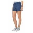 thumbnail image 2 of 32 Degrees Women's Adjustable drawstring Fleece lined Elastic waistband Shorts M/Heather Fresh Ink, 2 of 2