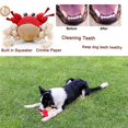thumbnail image 3 of 1pc Crab Design Pet Grinding Teeth Squeaky Plush Toy Durable Chew Toy For Dog Interactive Supply, 3 of 4