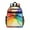 Colorful Ink Pattern, variant on Colorful Rainbow Tie Dye Spiral Pattern Backpack for School,Cute School Bag,Schoolbag with Adjustable Shoulder Straps & Padded Back,15.25"x11.5"x5.25"