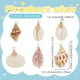 thumbnail image 2 of 36 colgantes de concha, 6 estilos, conchas marinas en espiral, dijes artesanales con alambre de cobre chapado en oro de 18 quilates, dijes de concha natural., 2 of 5