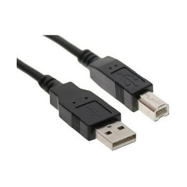 iMBAPrice 10ft USB Printer/Scanner Male Cable for HP Deskjet Plug, Handy Replacement, Black, 1-Pack