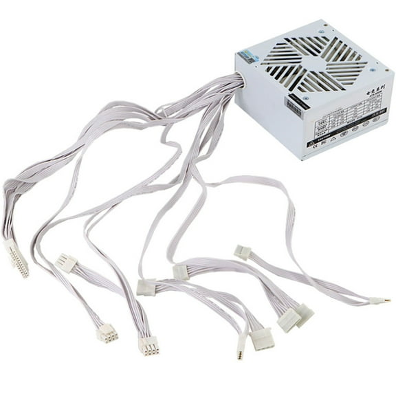 Yammee 12V 20 4Pin Power Supply 650W Computer Gaming Power Supply with 120mm Fan
