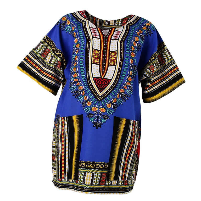 african dresses blue Sarah African Print dress 3XL