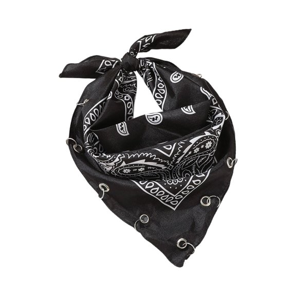 Hair Scarves Bandana Scarf Lightweight With Practical Grommet Hook Square Turban