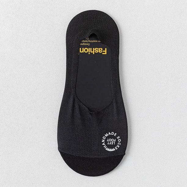 Calcetines de hombre, calcetines náuticos de verano, finos, de malla de seda de hielo, de algodón, transpirables, absorbentes del sudor, de boca baja, antideslizantes, de silicona, de corte bajo,