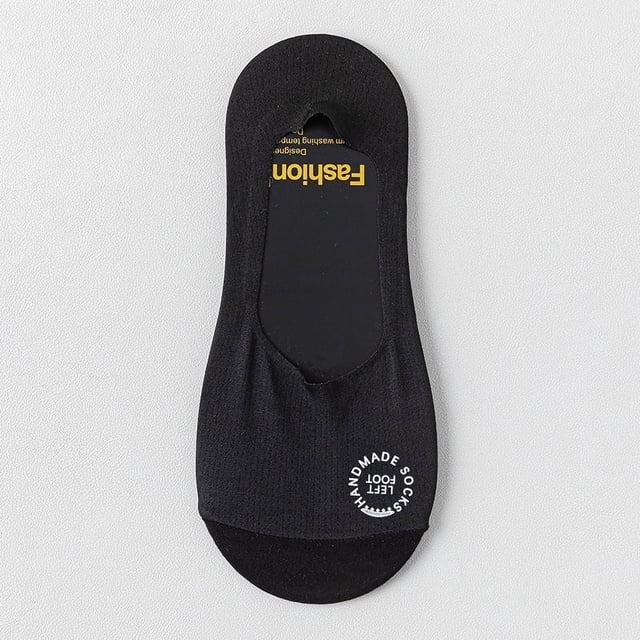 Calcetines de hombre, calcetines náuticos de verano, finos, de malla de seda de hielo, de algodón, transpirables, absorbentes del sudor, de boca baja, antideslizantes, de silicona, de corte bajo,