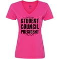thumbnail image 3 of Inktastic Student Council President Women's V-Neck T-Shirt, 3 of 5