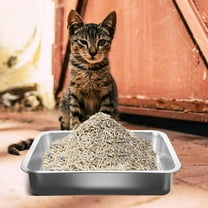 HOOWIFFY Metal Cat Litter Box with Spacious Design, Easy to Clean, and Comfortable for Cats