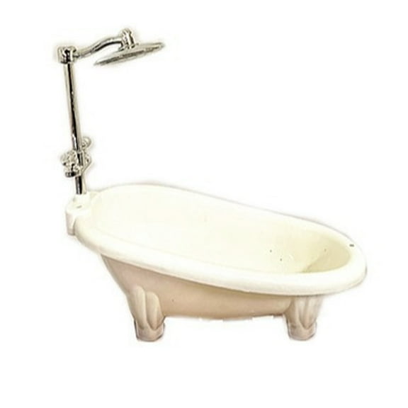 Exquisite 1:12 Miniature Bathtub for Dollhouses Bathroom Scene Decoration and Collectible Display
