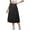 Black, variant on Riforla Women's Skirts Button Skirt Spring Summer Style Korean Japanese Elastic Waist Mid Length Casual A-Line Midi Skirts for Women Yellow One Size