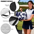 thumbnail image 6 of Psesaysky Golf Cart Seat Covers (With an extra handle) Tropical Seat Blanket, with 4 Front Pockets, Fits for EZGO, Yamaha, Club Car, Epic and Other 2 Person Seats, All Seasons (Blue Hibiscus Flower), 6 of 8