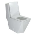 thumbnail image 5 of WinZo WZ5070 Square One Piece Elongated Toilet With UF  Soft-Close Seat Dual Flush Powerful Flushing Unique Design White 12" Rough-in, 5 of 6