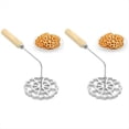 thumbnail image 2 of AutéNtico Molde para BuñUelos con Manejar de Madera - Roseta de Aluminio para Hacer Galletas y Hacer BuñUelos Perfectamente Crujientes, 2 of 5
