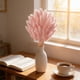 thumbnail image 4 of Ramo de 60 tallos de flores de pampa artificiales con jarrón, plumas de seda en rosa y blanco, 32 cm, tallos florales decorativos para bodas, hogar, decoración boho y fiestas., 4 of 6