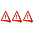thumbnail image 4 of GOOHOCHY 3 piezas de triángulos de advertencia reflectantes de emergencia para vehículos en carretera. Señales de advertencia triangulares., 4 of 8