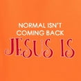 thumbnail image 2 of Normal Isn’t Coming Back Jesus Is Inspirational/Christian Mens Graphic Tank Top, Orange, X-Large, 2 of 5