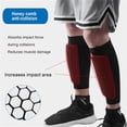 thumbnail image 4 of Shin Guards – Soccer Shin Pads for Adults with Calf Sleeve, Honeycomb Protection Gear for Soccer, 4 of 6