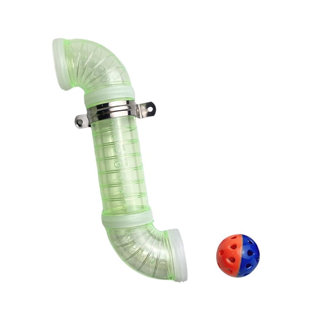 Milaget Bath Accessory DIY Tubes Builder Bath Toys for Toddlers with Rattle Ball Vert