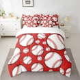 thumbnail image 2 of Castle Fairy Female Men Adults Baseball Game Twin Bedding Sets 7-Piece,Sport Theme Bedding Comforter Set Microfiber,Ball Gaming Breathable Sheet Sets,Luxury Bedroom Decor,Reversible, 2 of 8