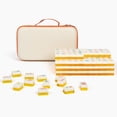 thumbnail image 3 of Deluxe Acrylic Mahjong Starter Kit, Cirquejong Style, 160 Tiles with Racks, Mat & Vegan Leather Case, 3 of 7