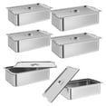 thumbnail image 1 of Commercial Hotel Pans Full Size, Heavy Duty Stainless Steel Steam Table Pans with Handles, NSF Certificated, Anti Jamming Stackable for Catering Buffets, 1 of 9
