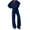 Navy, variant on Women 2 Piece Outfits Lounge Set Oversized Zip Up Sweatshirt Jacket Sweatpant Matching Sweat Sets Winter Sweatsuits Navy L