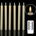 thumbnail image 4 of Lámparas Electrónicas Sin Llama LED Parpadeantes Velas Pilar Eléctricas 6 Sincronización, 4 of 9