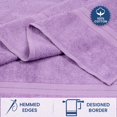 thumbnail image 4 of Casa Lino 2Pc Premium Bath Sheets (Extra Large) for Adults (72" x 36") - 100% Cotton, 400GSM, Ultra Absorbent (Violet Tulip), 4 of 7